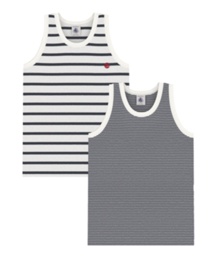 Petit Bateau 2 Camisoles Petit Bateau Garçon