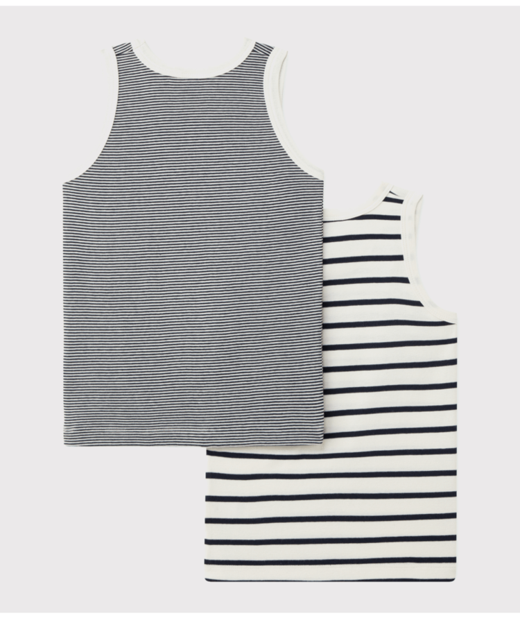 Petit Bateau Petit Bateau Boys 2 Camisoles
