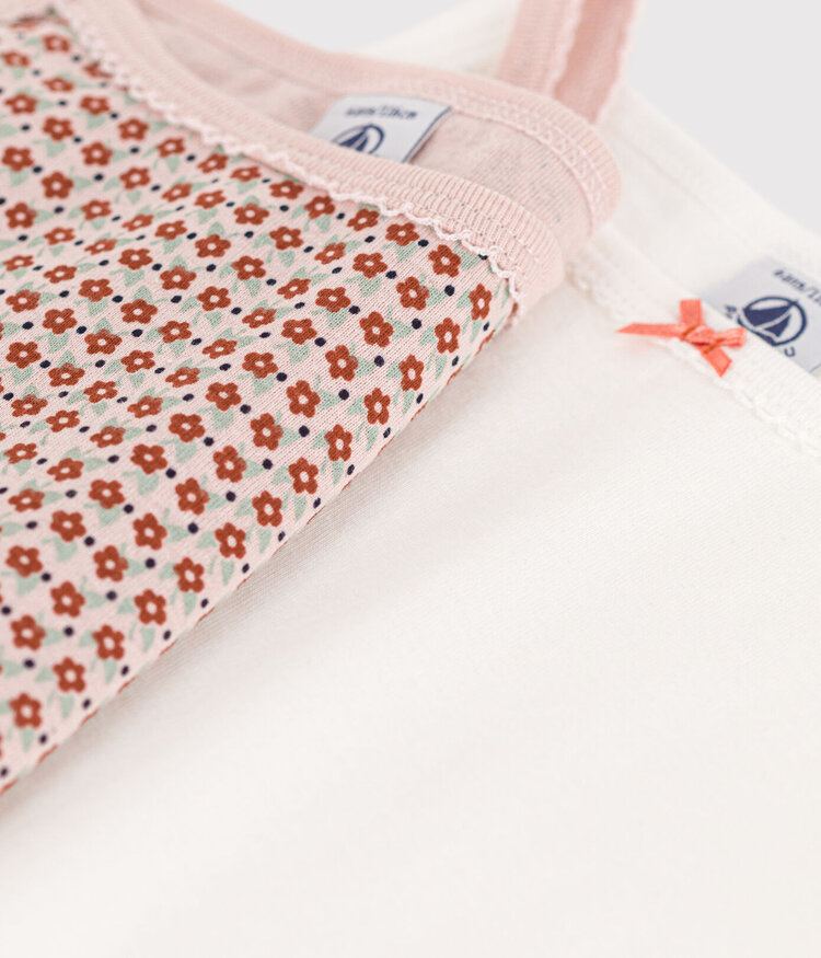 Petit Bateau Petit Bateau Girls 2 Strapless Camisoles