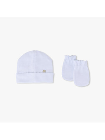 Pureté du Bébé Bonnet et Mitaines Pureté Fille