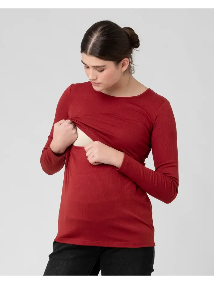  Connche Quinee Tunic Shirt, Womens Maternity Nursing Petite  Knits Tunics Plaid Tops Sweatshirts Long Sleeve A Line Winter Breastfeeding  Tunic Knitting Sporty Peasant Shirts Red Black L