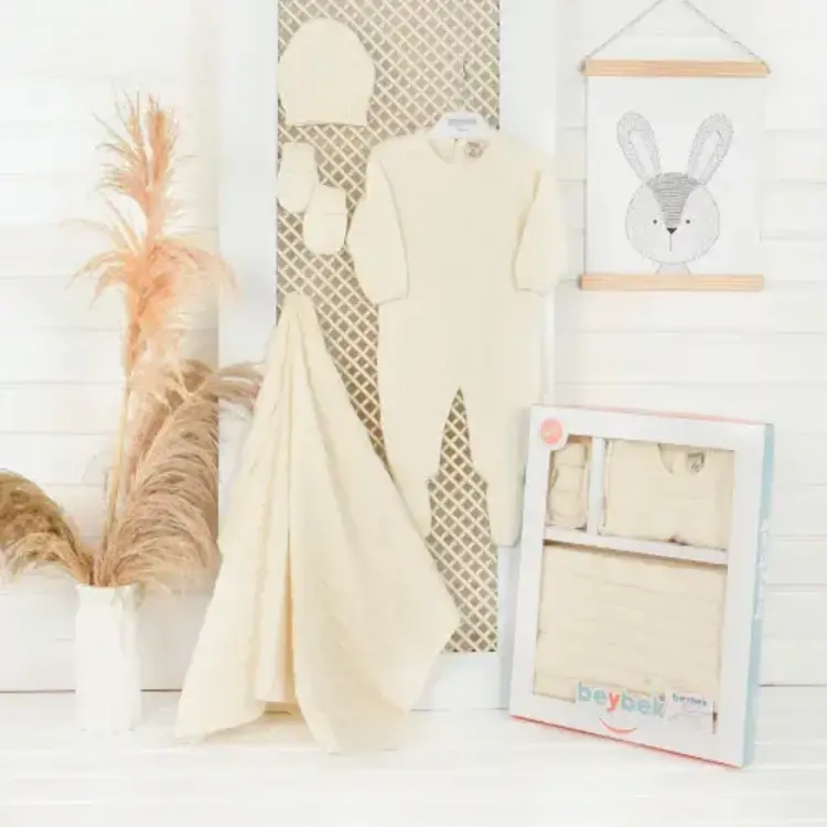 Baby Cosy Ens. 4 Pièces Pyjama à Pattes Garçon Baby Cosy