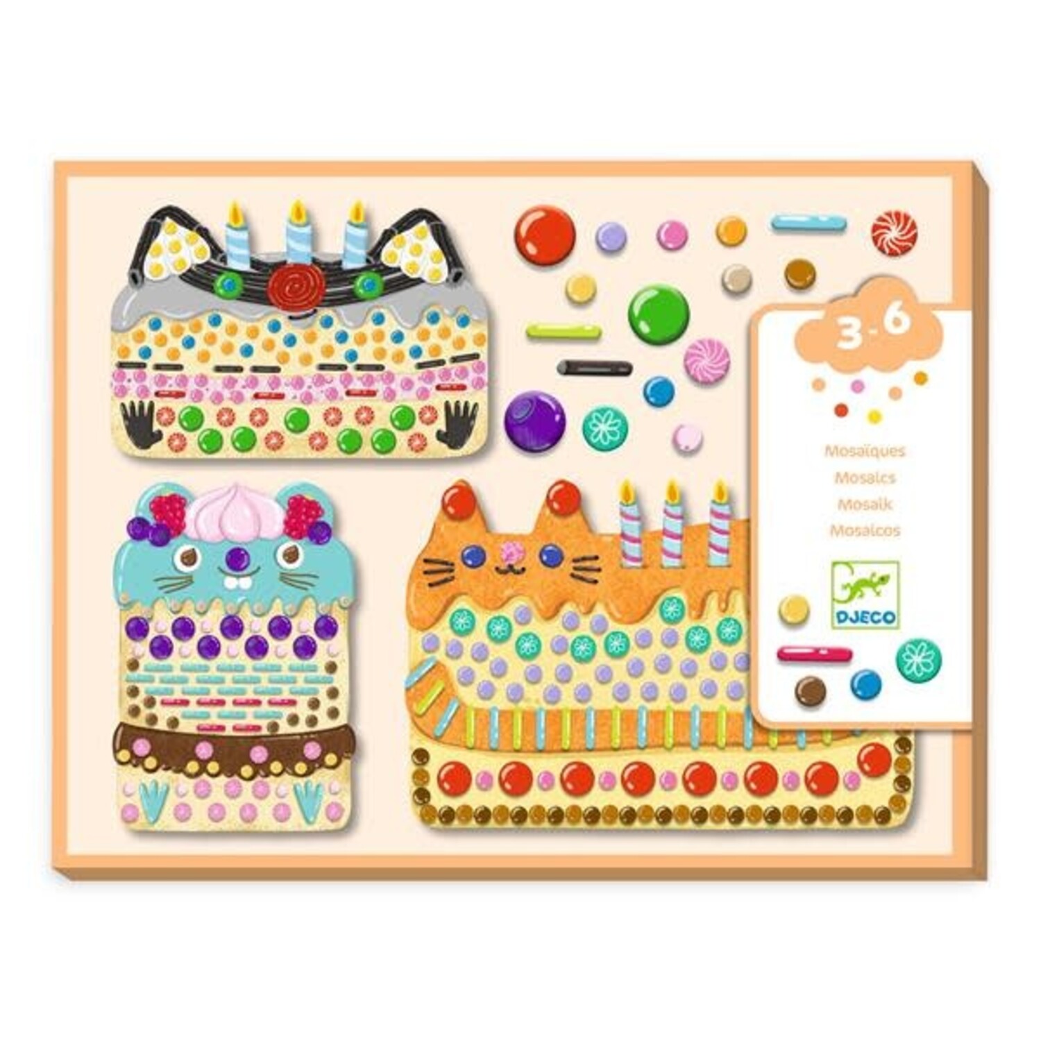 Djeco Collage per Bambini - Foam Fun - Include Fogli Adesivi unisex  (bambini)