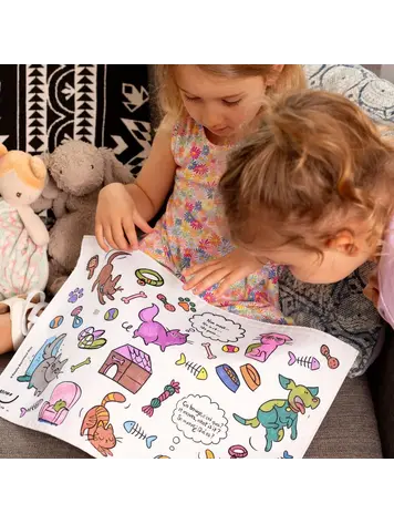 Bimoo BIMOO MULTILINGUAL COLORING PLACEMAT