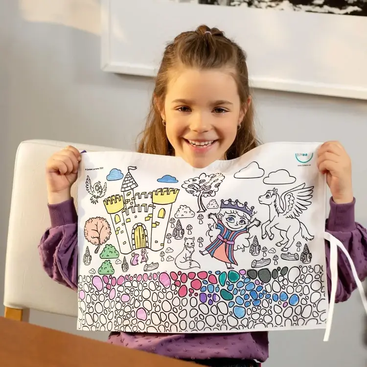 Bimoo BIMOO MULTILINGUAL COLORING PLACEMAT