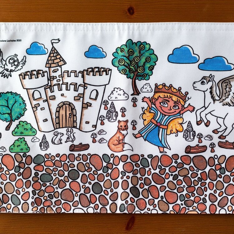 Bimoo BIMOO MULTILINGUAL COLORING PLACEMAT