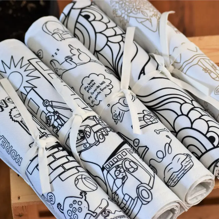 Bimoo NAPPERON À COLORIER MULTILINGUE BIMOO