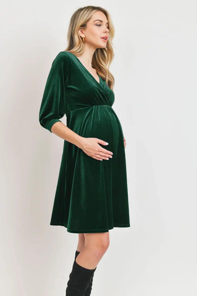 Hello Miz Hello Miz Maternity Velvet Dress