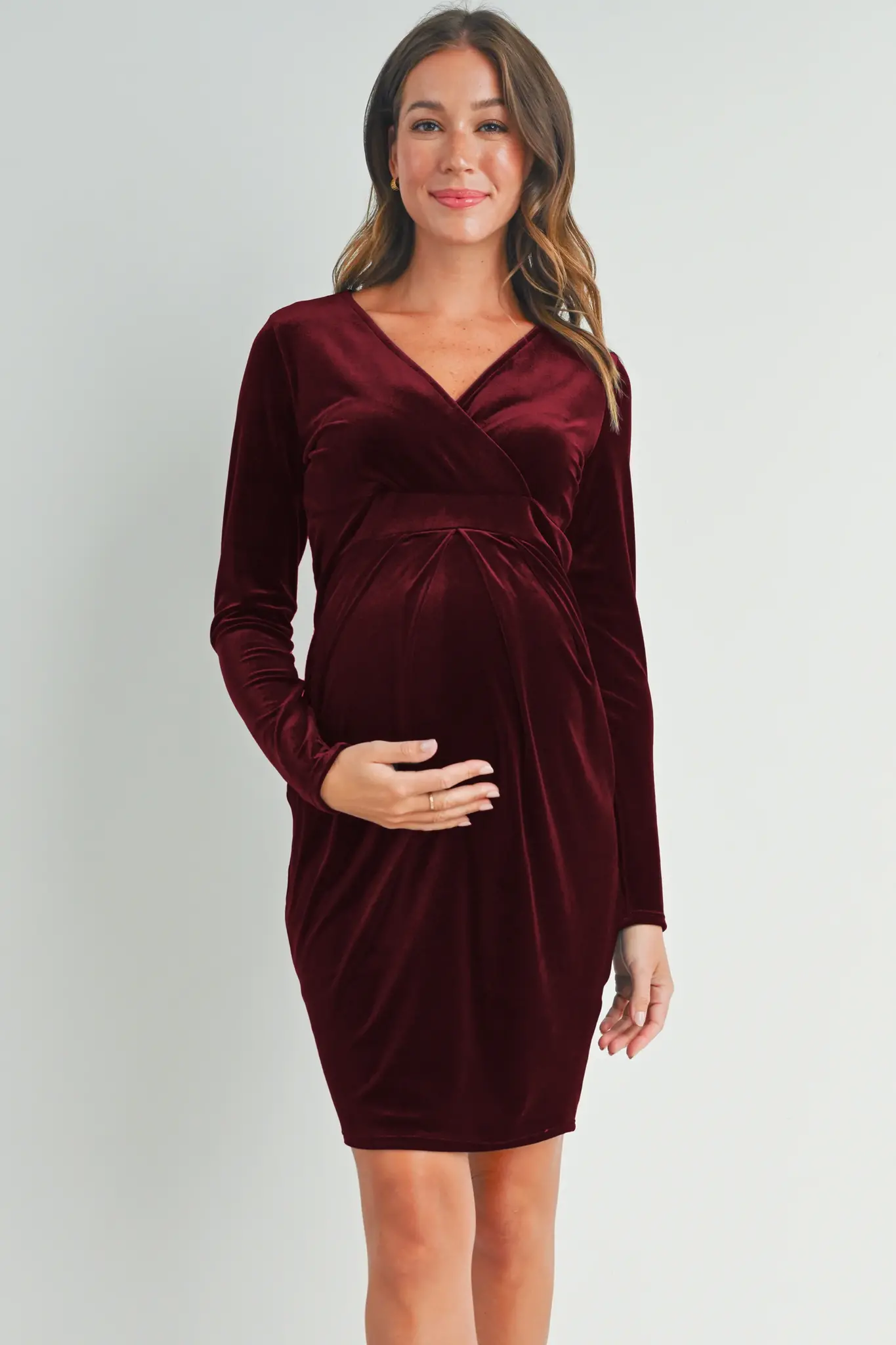 Robe en Velours Hello Miz Maternite Boutique L Enfantillon