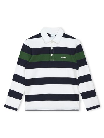 Boys hugo boss long sleeve polo hotsell