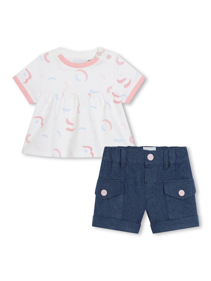 Baby boy hugo boss shorts and shirt hotsell