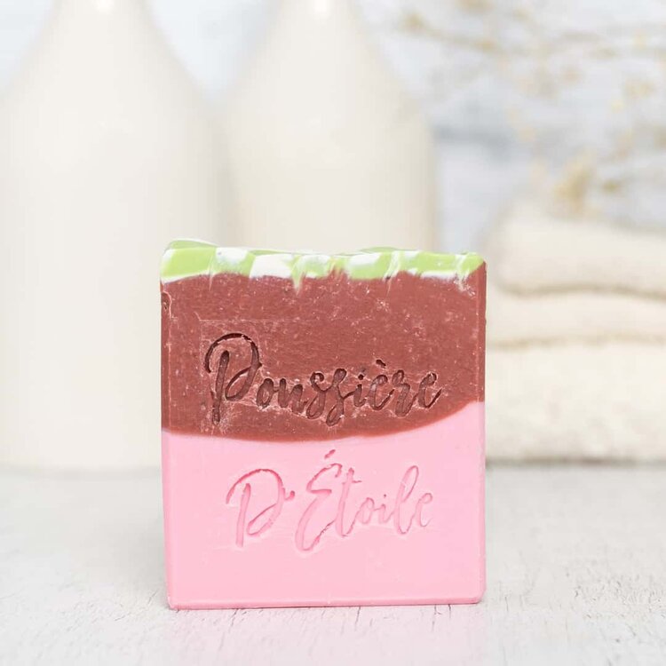 Poussière d'étoile Savon-Fraise & Rhubarbe Poussière d'Étoile