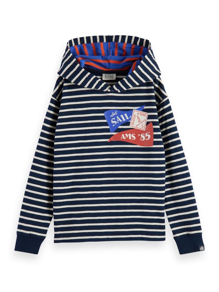 Scotch & Soda Scotch & Soda Boys Hooded long Sleeves T-Shirt
