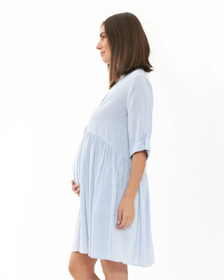 Ripe Maternité Ripe Maternity Women Stripe Nursing Dress