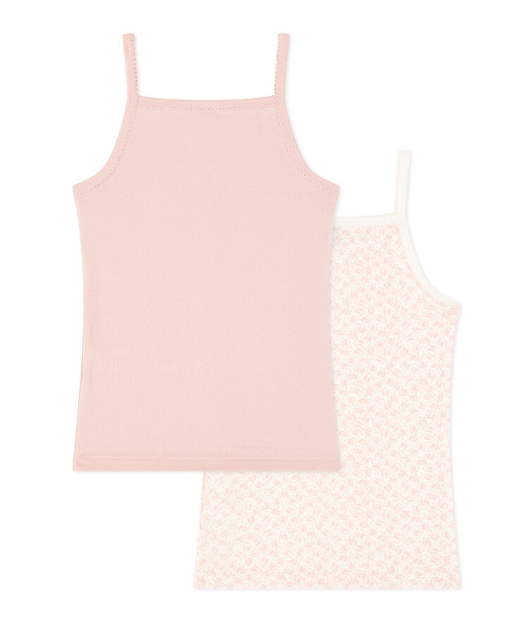 Petit Bateau Lot 2 Camisoles Petit Bateau Fille