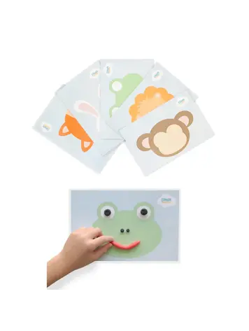 Dough Parlour Dough Parlour Set of 12 Animal Faces Mini Mats