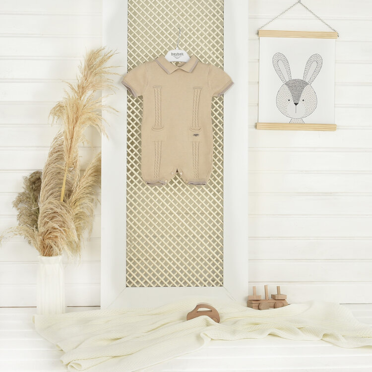Baby Cosy Baby Cosy Boy's Knit Romper