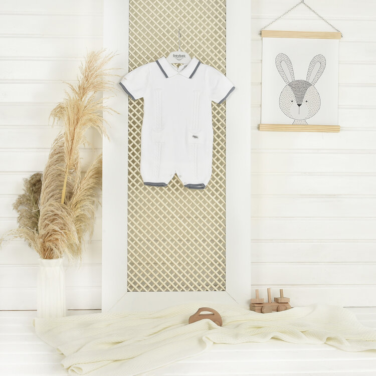 Baby Cosy Combi-Court Tricot Baby Cosy Garçon