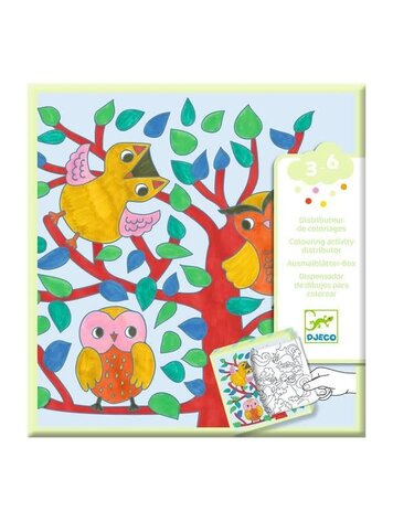 Djeco Djeco Coloring Dispenser/Forest
