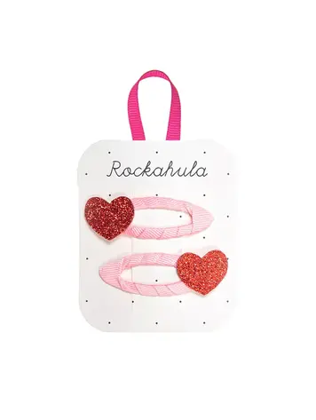 Rockahula Rockahula Love Heart Glitter Clips