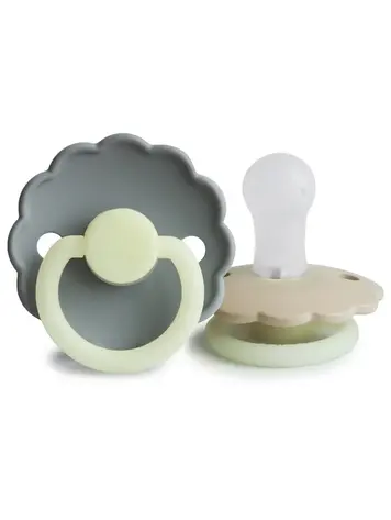 MUSHIE Mushie FRIGG Daisy Night Silicone Pacifier 2-Pack