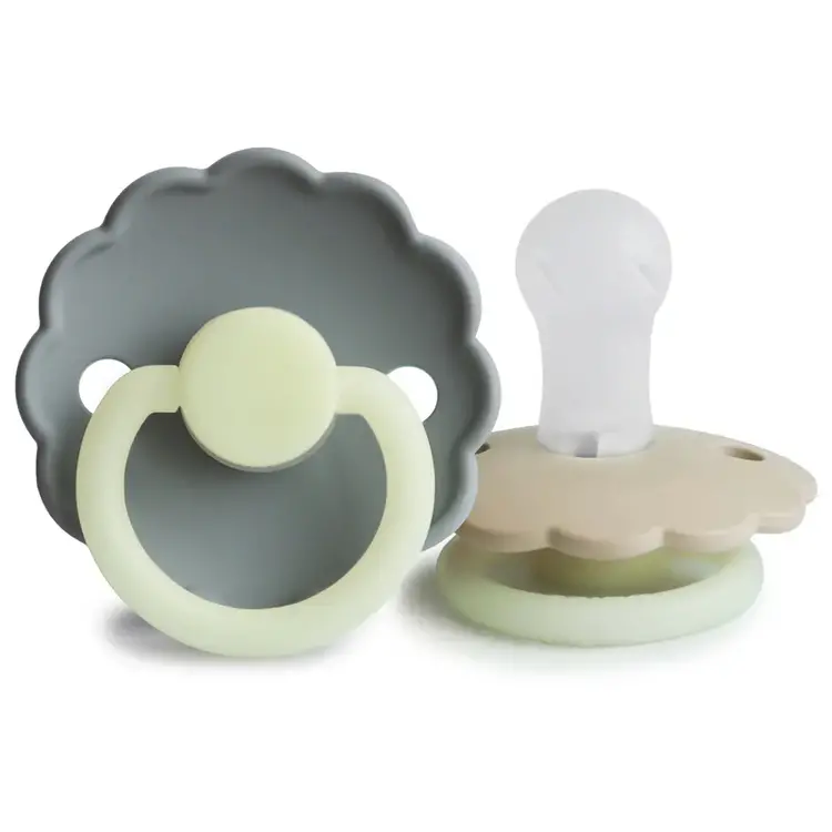 MUSHIE Mushie FRIGG Daisy Night Silicone Pacifier 2-Pack