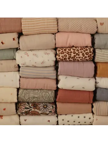 MUSHIE COUVERTURE D'EMMAILLOTAGE EN MOUSSELINE MUSHIE