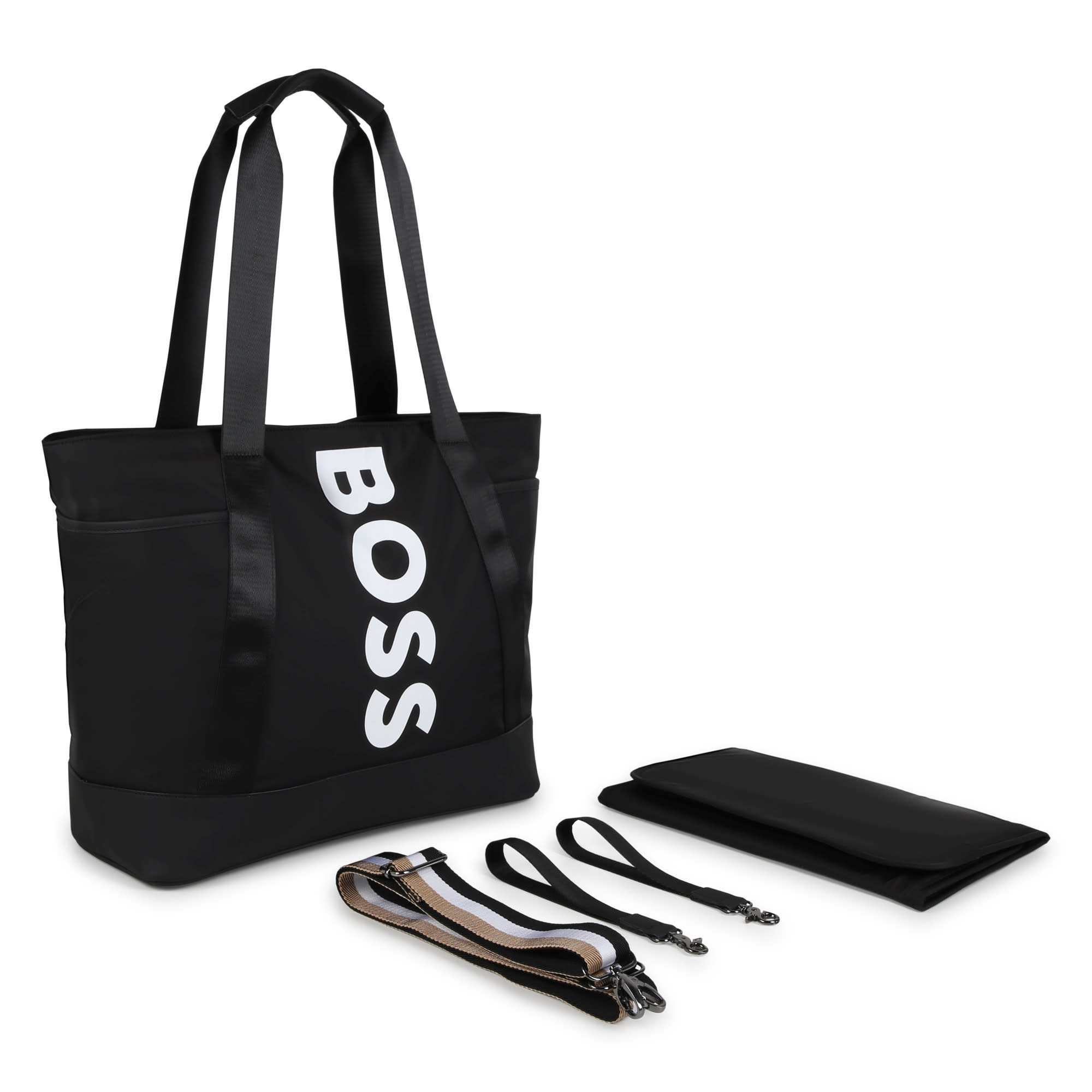 Black tote changing bag sales
