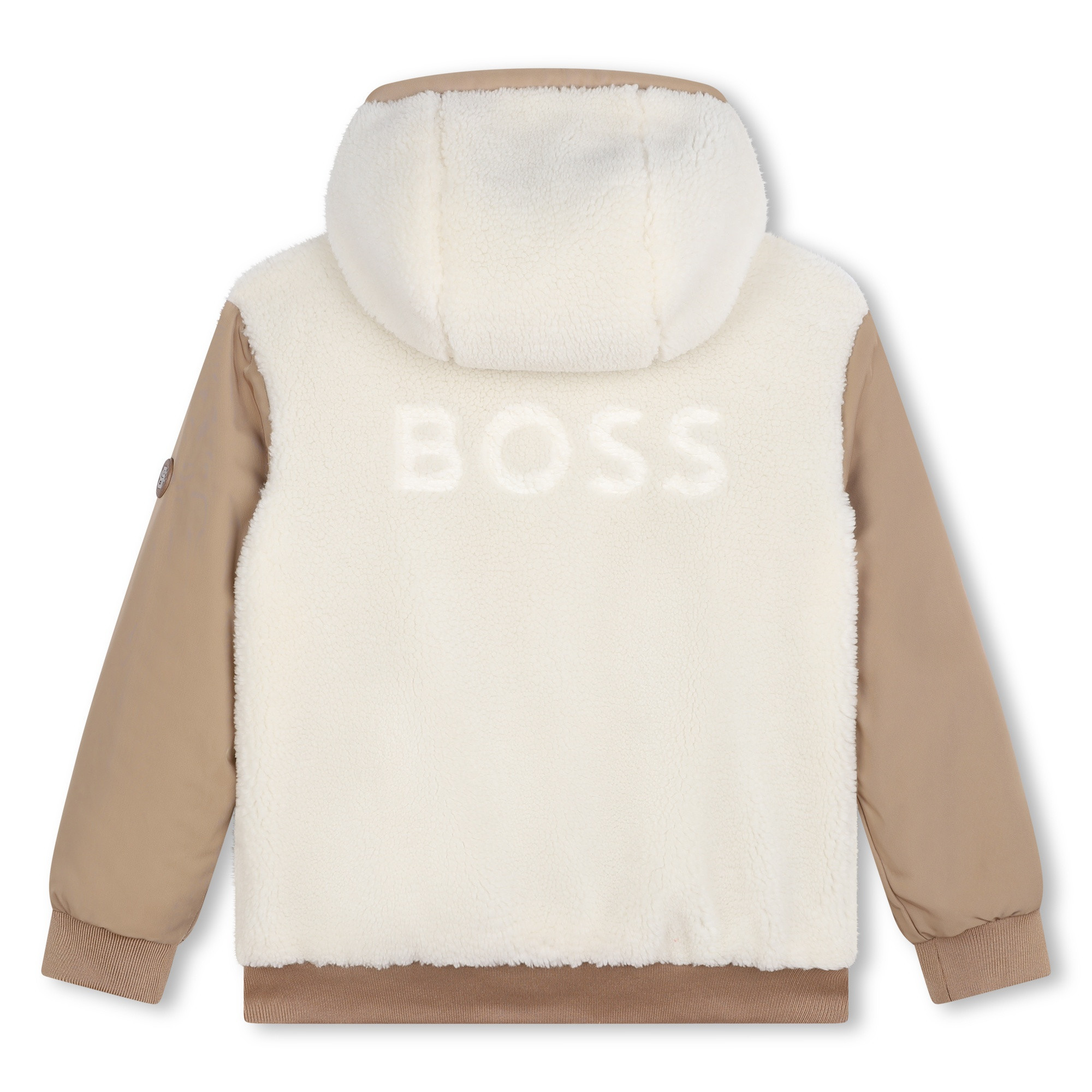 Hugo boss funnel neck coat sales