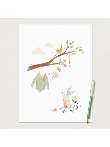 Mimosa Mimosa 4-en-1 Baby Shower Giant Card