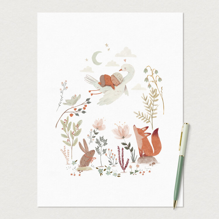 Mimosa Carte Géante 4-en-1 Shower Bébé Mimosa