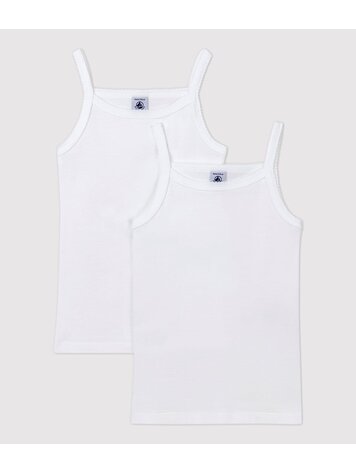 Petit Bateau Petit Bateau Girls 2 strapless camisoles