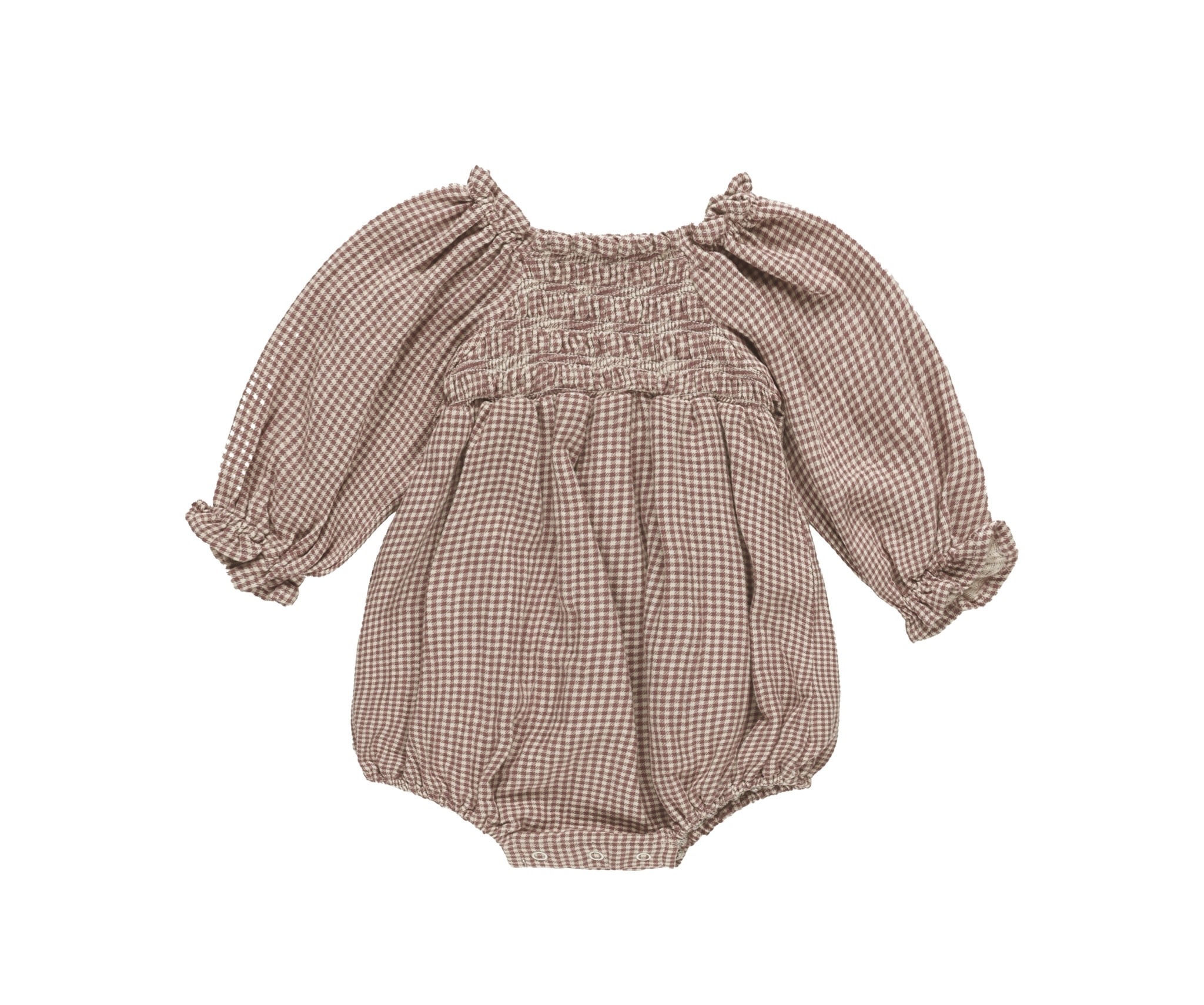 Baby girl gingham romper online