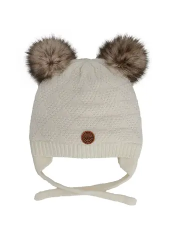 Calikids Girls Pompom Tuque