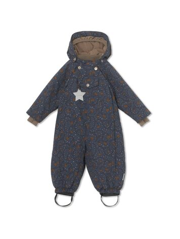 MINI A TURE WISTI SUIT スチールグレー MATWISTI fleece lined snowsuit fur. GRS