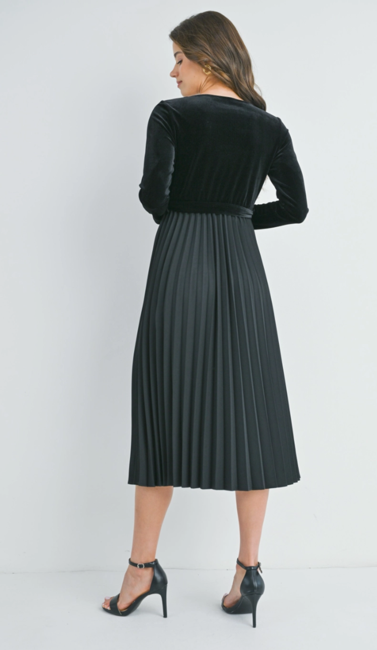 Hello Miz Hello Miz Pleated Midi Dress