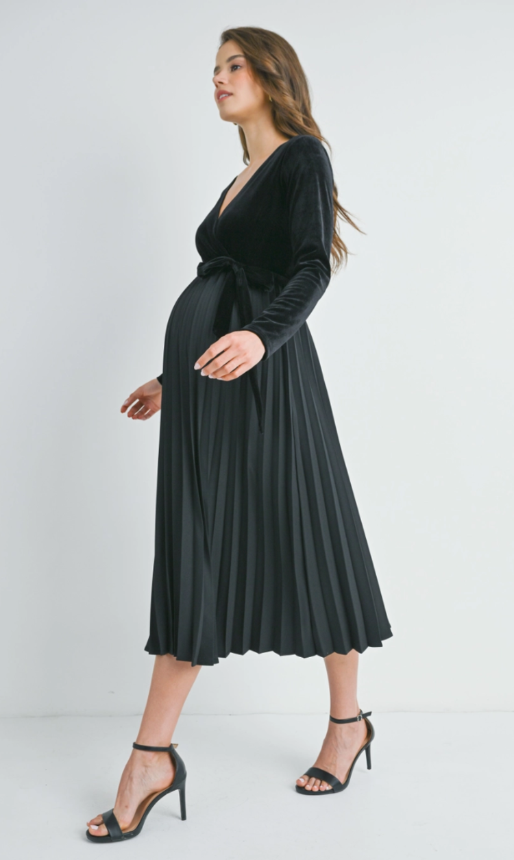 Hello Miz Hello Miz Pleated Midi Dress
