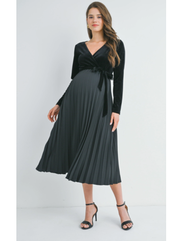 Hello Miz Hello Miz Pleated Midi Dress
