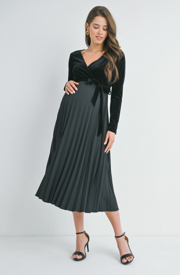 Hello Miz Hello Miz Pleated Midi Dress