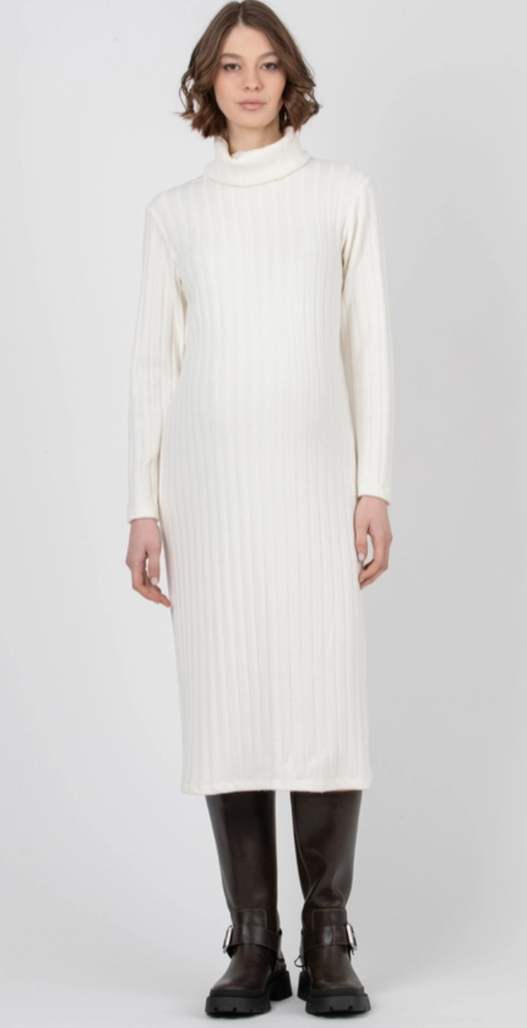 ATTESA Maternity Robe Col Roulé Sheila ATTESA Maternity