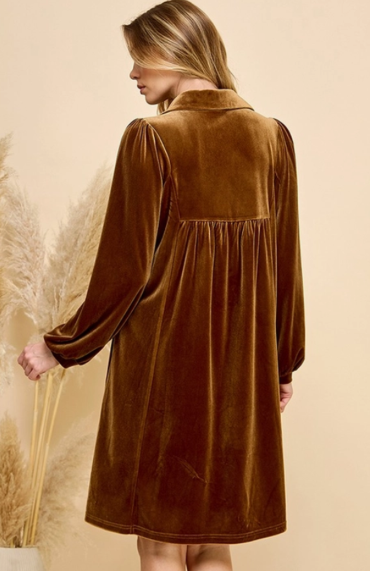 Chris & Carol Apparel Robe en Velours Chris & Carol