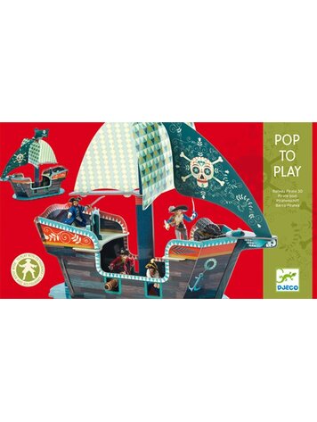 Djeco Pop to Play/Bateau de Pirate 3D Djeco