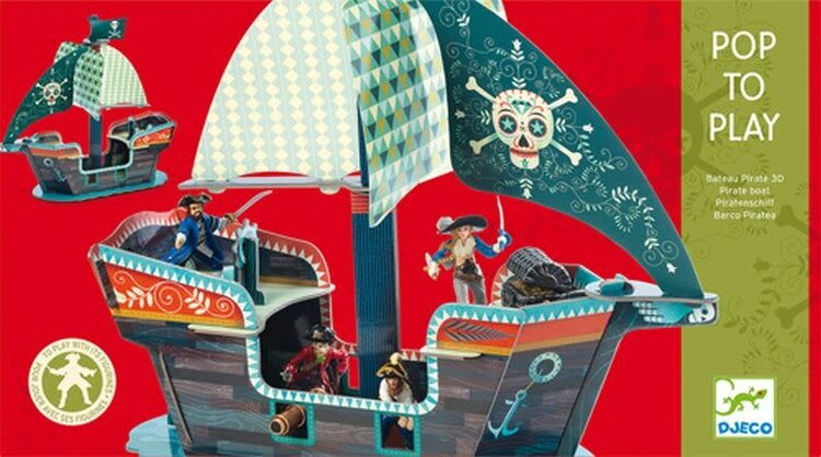 Djeco Djeco Pop to Play/3D Pirate's Ship