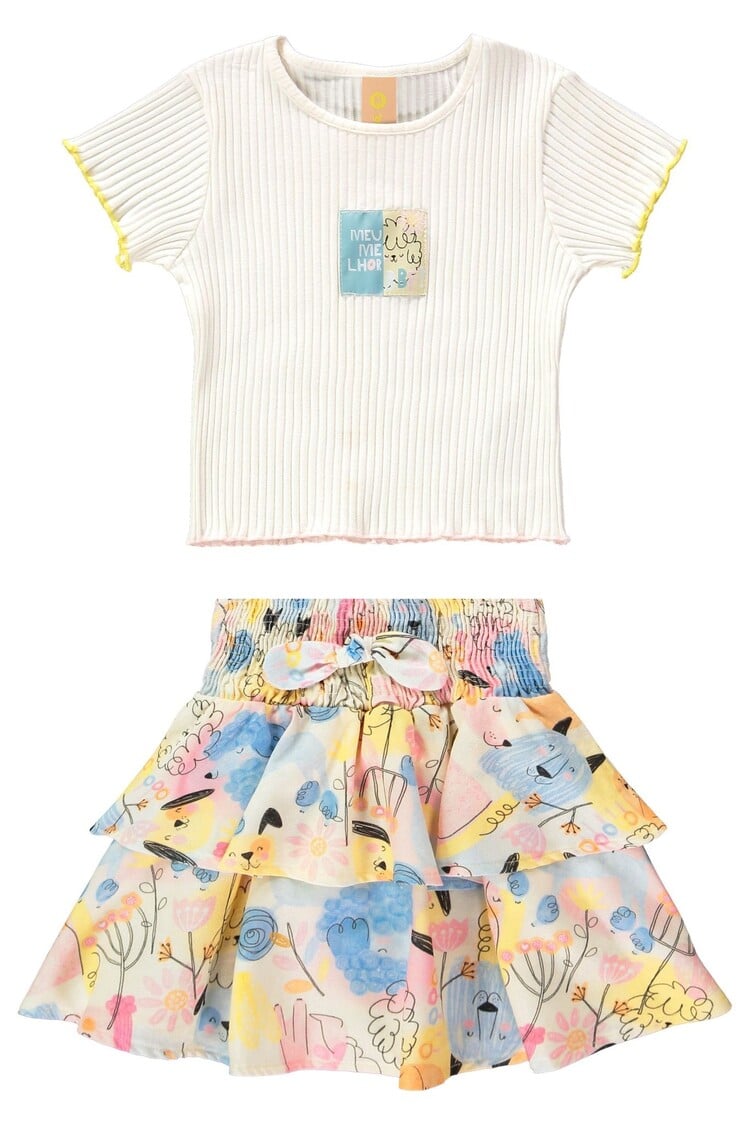 Três e Já Três e Já Girls 2Pc Set