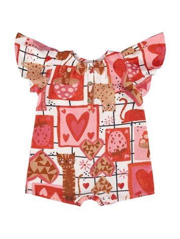 Três e Já Três e Já Girls Romper