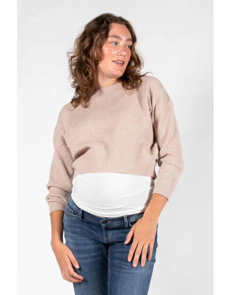 Love2Wait Love 2 Wait Women Maternity Cropped Top