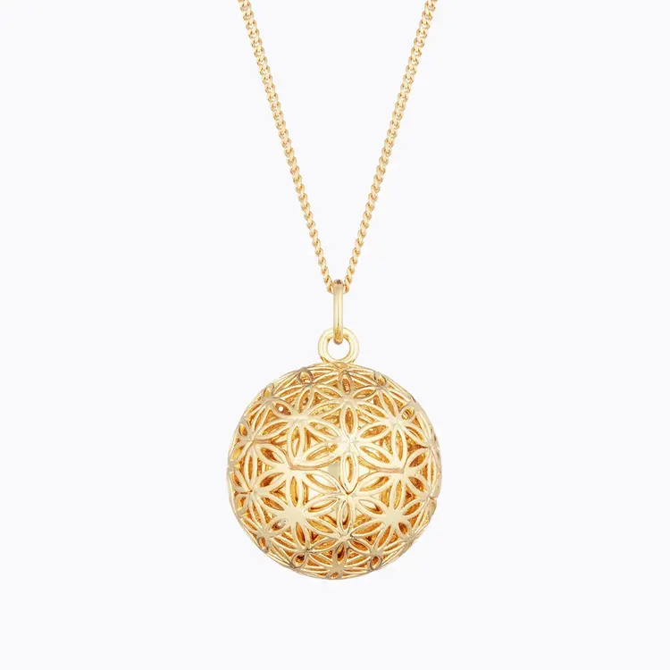 Ilado Ilado Flower of Life Bola on Chain