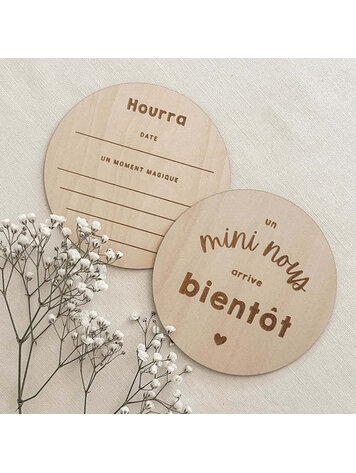 Le Petit Tableau Noir Le Petit Tableau Mini Nous-Wooden Pastille