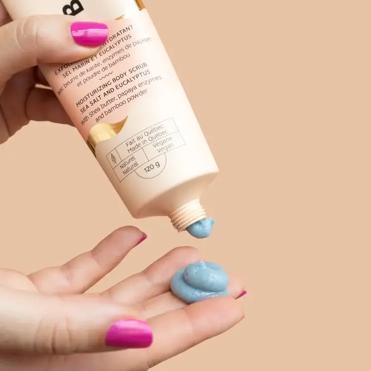 Bkind Exfoliant Corporel Hydratant-Sel Marin & Eucalyptus BKind