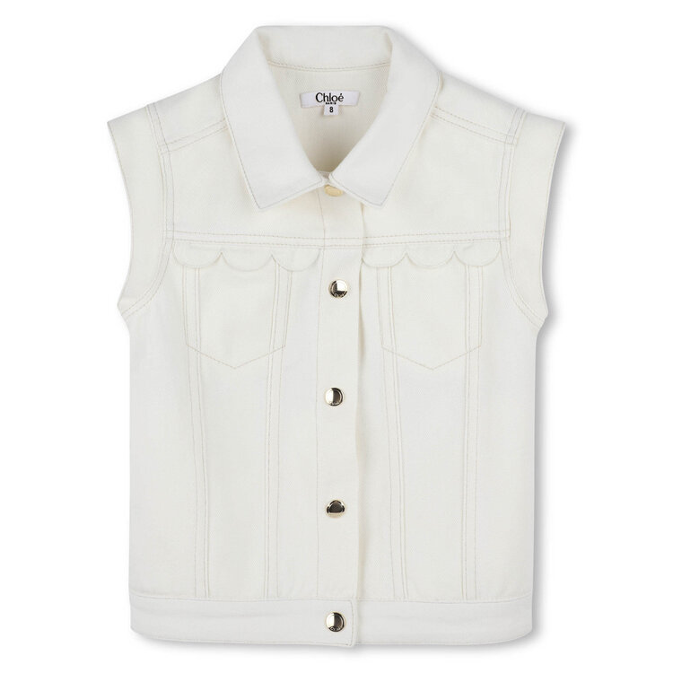 Chloé Veste Sans Manche Chloé Fille